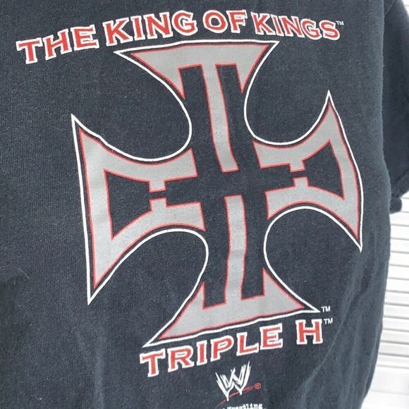 VTG WWE Triple H "THE KING OF KINGS" Steve & Barrys Youth Sz S T-Shirt HHH - Picture 2 of 11